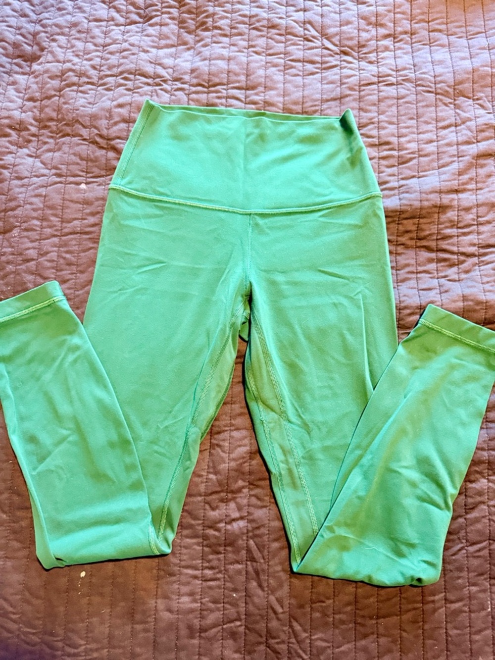 lululemon athletica Kelly Green High-Rise Ankle Leggings